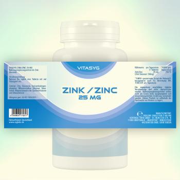 Preview: Zink 25 mg 365 Tabletten